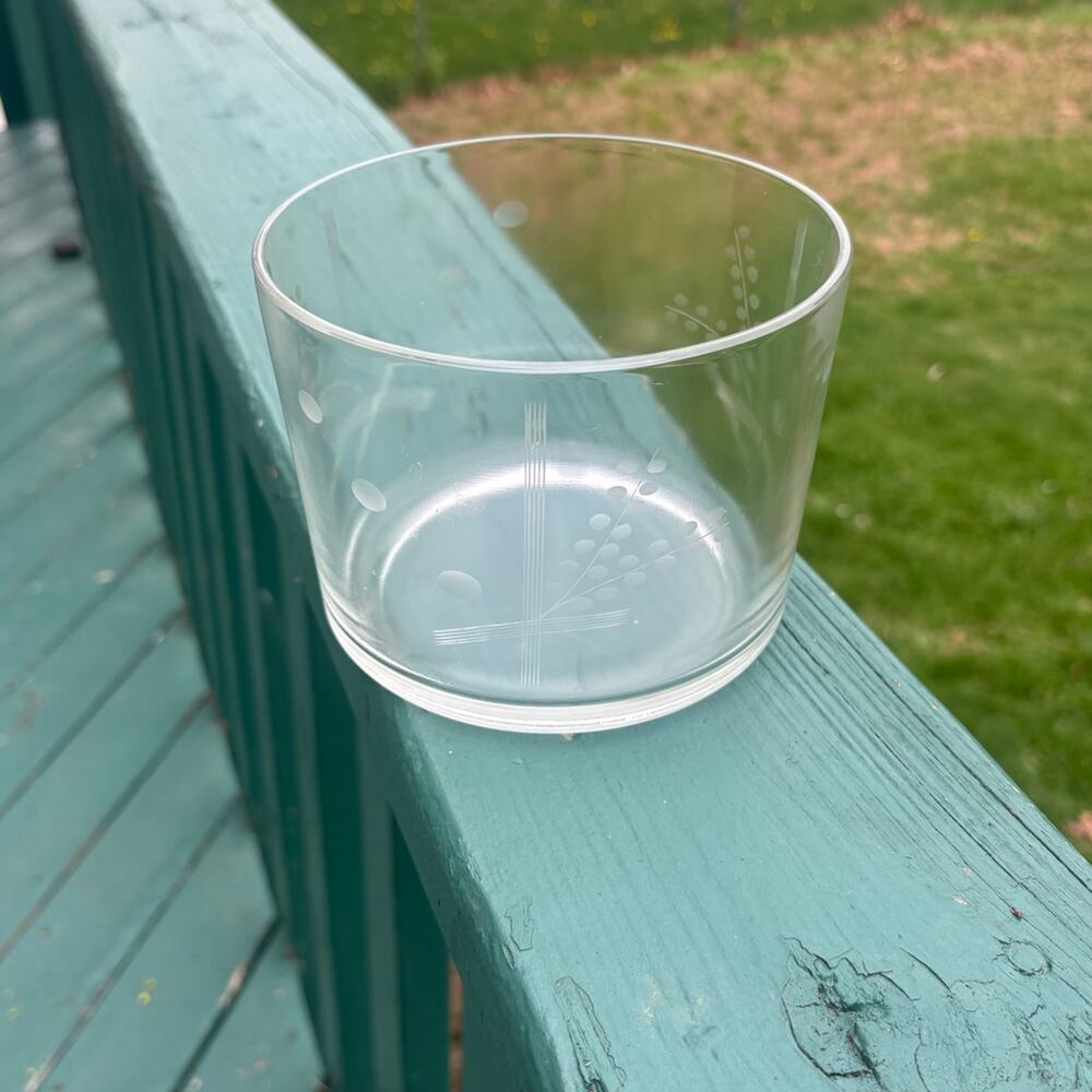 vintage Princess House Heritage pattern crystal ice bucket